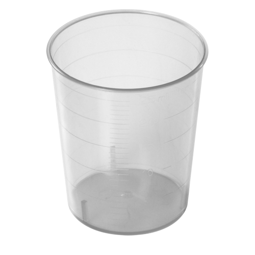 MediBecher 25ml weiß ( 1VE=50 Stück)